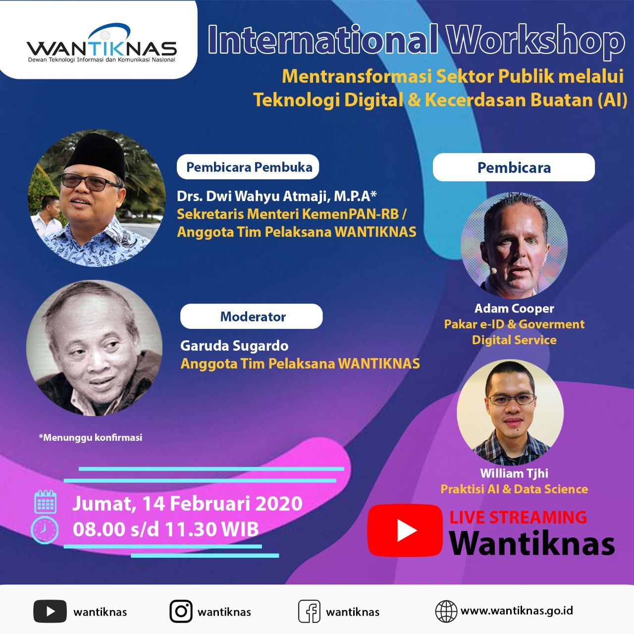 International Workshop "Mentransformasi Sektor Publik melalui Teknologi Digital dan Kecerdasan Buatan (AI)"